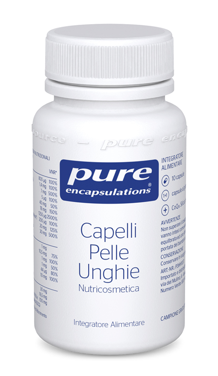 PURE ENCAPSULATIONS CAPELLI PELLE UNGHIE 30 CAPSULE - Farma Nice