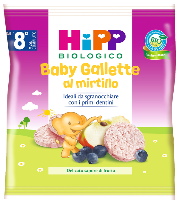 HIPP MINI GALLETTE DI RISO AL MIRTILLO 30 G - Farma Nice