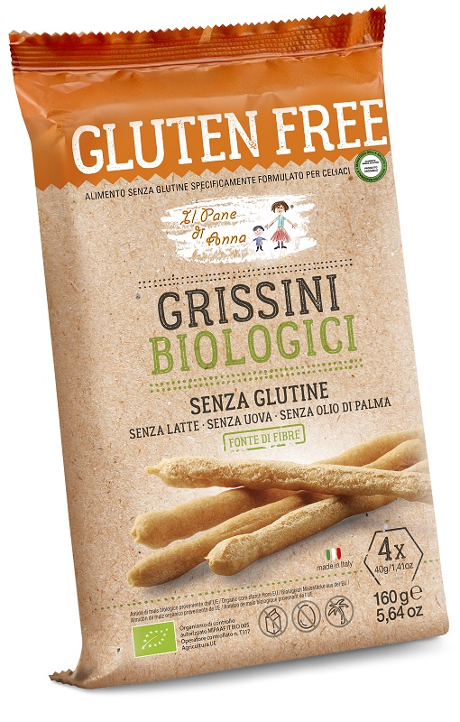 IL PANE DI ANNA GRISSINI BIOLOGICI 160 G - Farma Nice