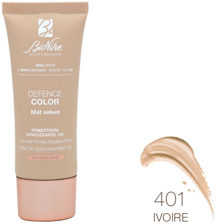 DEFENCE COLOR FONDOTINTA MAT VELVET 401 30 ML - Farma Nice