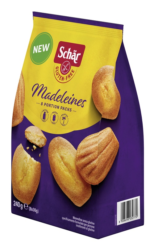 SCHAR MADELEINES SENZA LATTOSIO 8 PORZIONI DA 30 G - Farma Nice