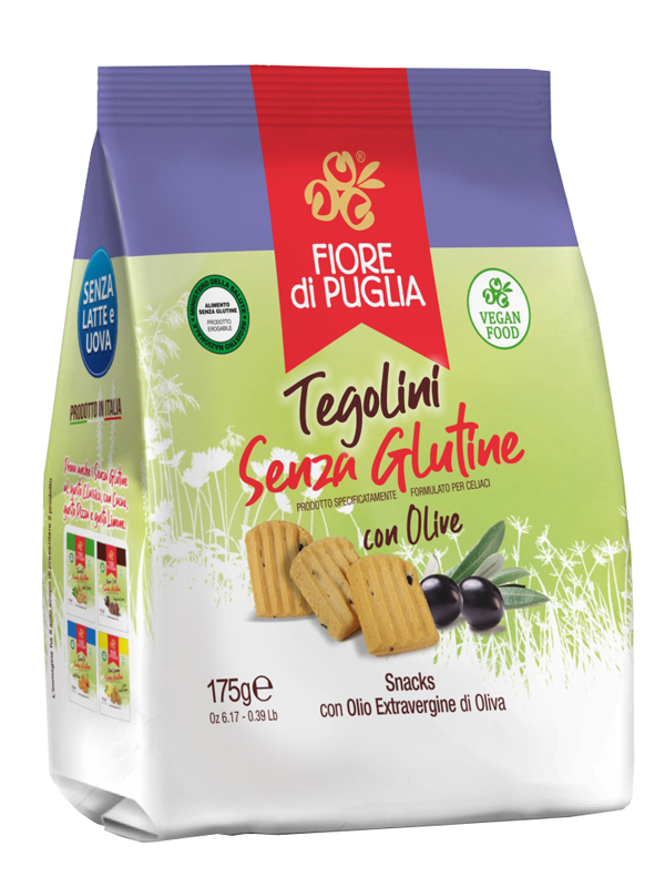 FIORE DI PUGLIA TEGOLINI CON OLIVE 175 G - Farma Nice