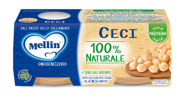 MELLIN OMOGENEIZZATO CECI 2 X 80 G - Farma Nice