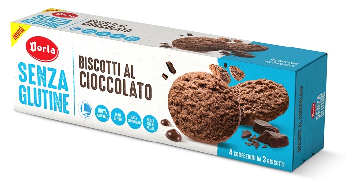 DORIA BISCOTTI CIOCCOLATO 4X37,5 G - Farma Nice