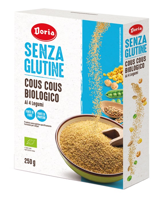 DORIA COUS COUS BIOLOGICO 4 LEGUMI 250 G - Farma Nice