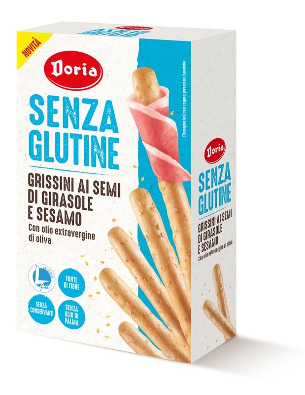 DORIA GRISSINI SEMI GIRASOLE-SESAMO 5 PEZZI DA 20 G - Farma Nice