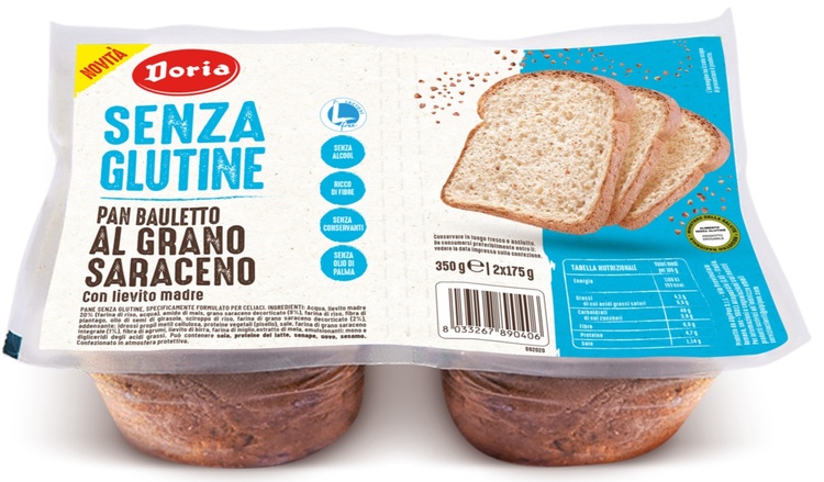DORIA PAN BAULETTO GRANO SARACENO 2 PEZZI DA 175 G - Farma Nice
