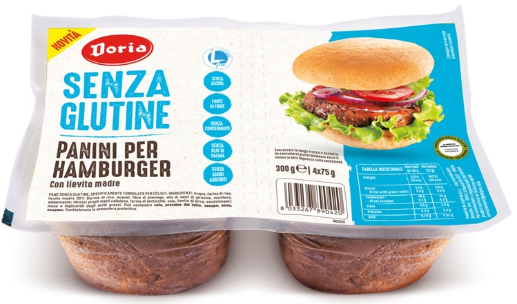 DORIA PANINI HAMBURGER 4X75 G - Farma Nice