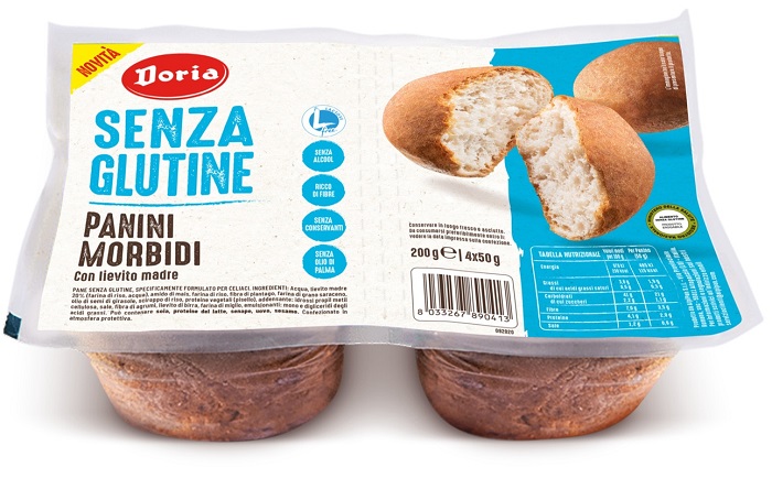 DORIA PANINI MORBIDI 4 PEZZI DA 50 G - Farma Nice