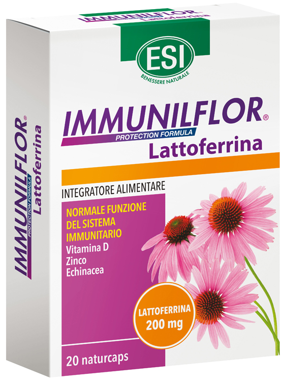 ESI IMMUNILFLOR LATTOFERRINA 20 NATURCAPS - Farma Nice