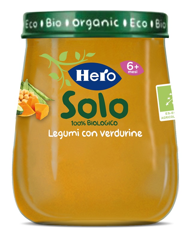 HERO BABY SOLO OMOGENEIZZATO LEGUMI VERDURE 120 G - Farma Nice