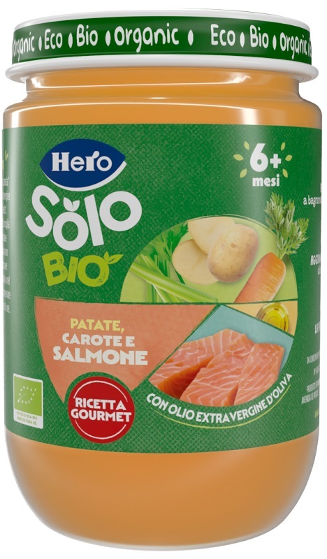 HERO BABY SOLO OMOGENEIZZATO SALMONE VERDURE 190 G - Farma Nice