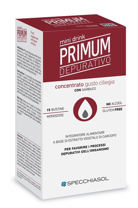 PRIMUM DEPURATIVO MINIDRINK CILIEGIA 15 STICK DA 10 ML - Farma Nice