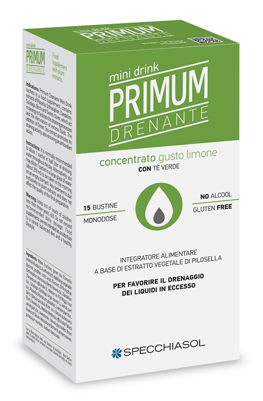 PRIMUM DRENANTE MINIDRINK LIMONE 15 STICK DA 10 ML - Farma Nice