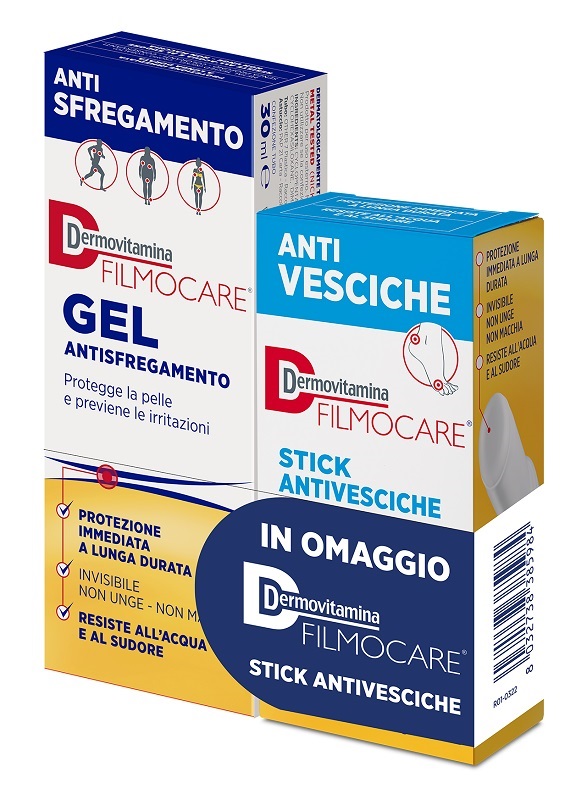 DERMOVITAMINA FILMOCARE GEL ANTISFREGAMENTO 30 ML + FILMOCARE STICK ANTIVESCICHE 8 G - Farma Nice