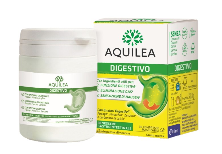 AQUILEA DIGESTIVO 30 COMPRESSE MASTICABILI - Farma Nice