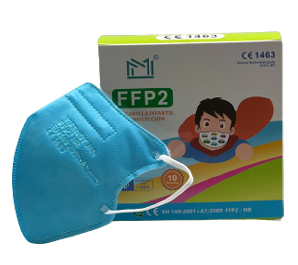 MASCHERINA FFP2 JIANGXI NON RIUTILIZZABILE TAGLIA SMALL DADA AZZURRA - Farma Nice