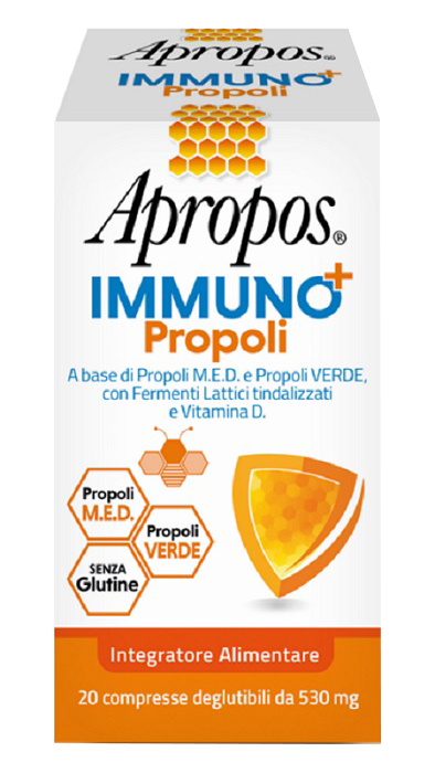 APROPOS IMMUNO+ PROPOLI 20 COMPRESSE DEGLUTIBILI - Farma Nice