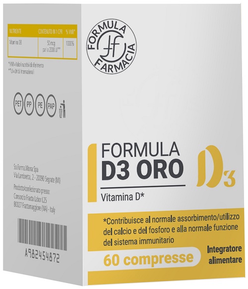 FORMULA D3 ORO 60 COMPRESSE - Farma Nice