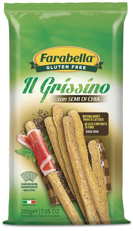 FARABELLA GRISSINI CON SEMI DI CHIA 200 G - Farma Nice