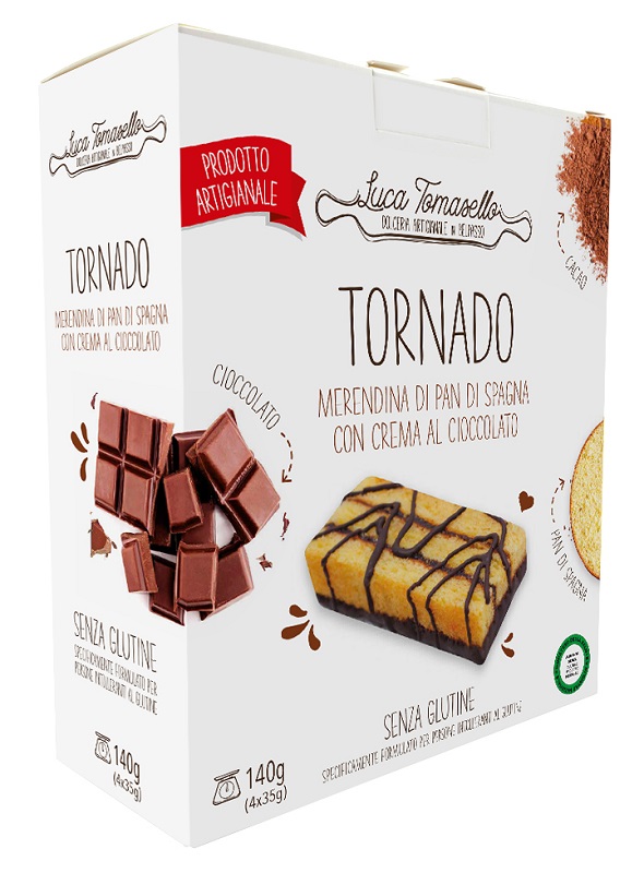 TORNADO MERENDINA AL CIOCCOLATO 140 G - Farma Nice