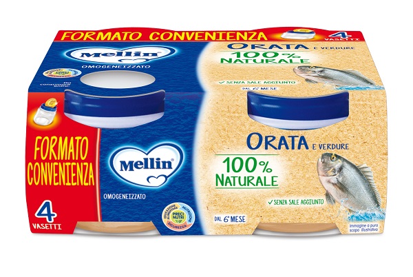 MELLIN OMOGENEIZZATO ORATA 4X80 G - Farma Nice