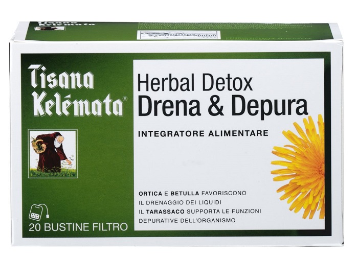TISANA HERBAL DETOX DRENA & DEPURA 20 BUSTINE - Farma Nice