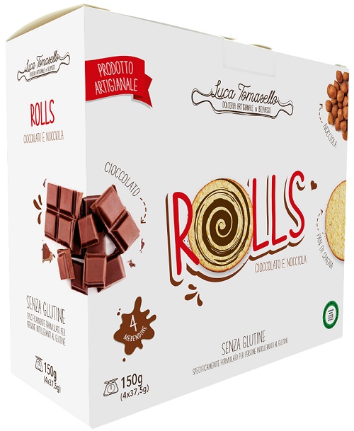 ROLLS MERENDINA CIOCCOLATO NOCCIOLA 150 G - Farma Nice