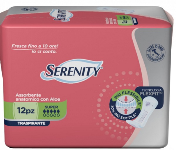 PANNOLONE PER INCONTINENZA SERENITY LIGHT LADY SUPER 12 PEZZI - Farma Nice