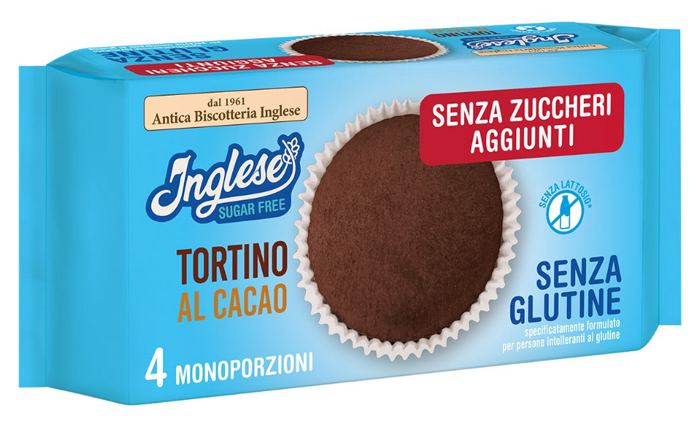 INGLESE TORTINO CACAO SENZA ZUCCHERI AGGIUNTI 160 G - Farma Nice