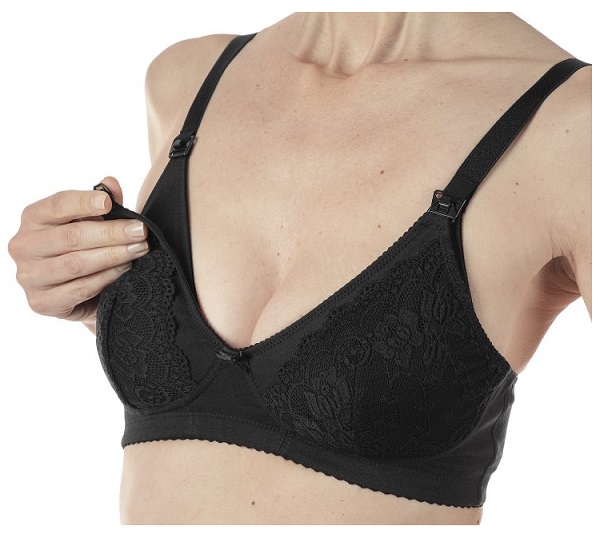 MAMMY REGGISENO COTONE ALLATTAMENTO BLACK 3D - Farma Nice