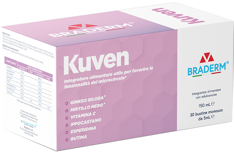 KUVEN LIQUIDO 30 BUSTINE DA 5 ML BRADERM - Farma Nice