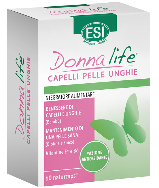 ESI DONNA LIFE CAPELLI PELLE UNGHIE 60 NATURCAPS - Farma Nice