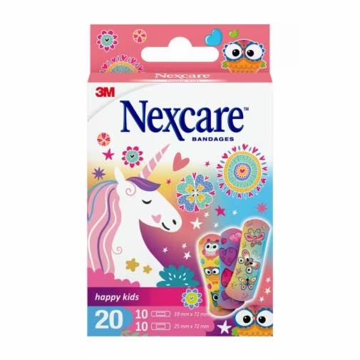 CEROTTO NEXCARE HAPPY KIDS MAGIC BAMBINE 20 PEZZI - Farma Nice