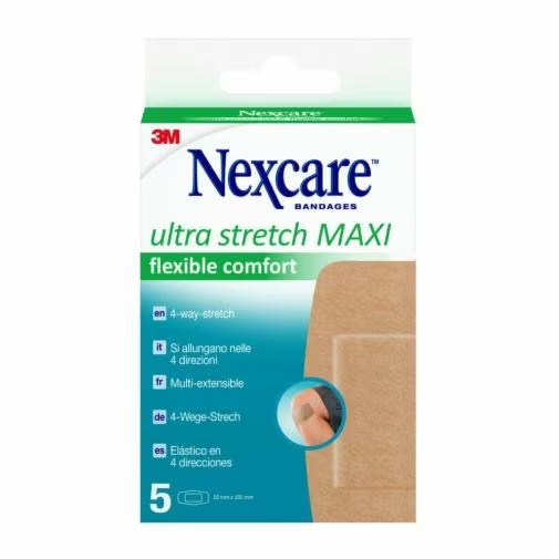 CEROTTO NEXCARE ULTRA STRETCH MAXI FLEXIBLE COMFORT 50X101 MM 5 PEZZI - Farma Nice