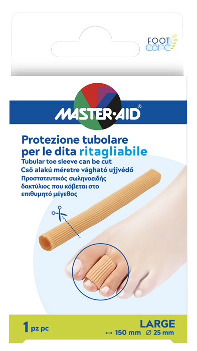 PROTEZIONE TUBOLARE MASTER-AID FOOTCARE RITAGLIABILE 15 CM 25 MM LARGE C8 - Farma Nice