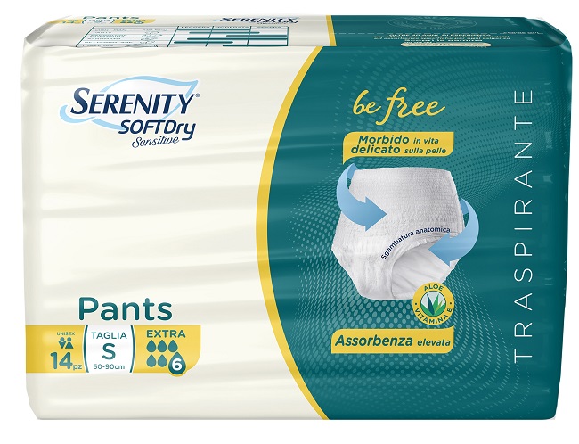 SERENITY PANTS SD SENSITIVE BE FREE EXTRA TAGLIA S 14 PEZZI - Farma Nice