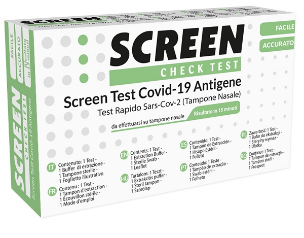 TEST ANTIGENICO RAPIDO COVID-19 SARS-COV-2 TAMPONI NASALI - Farma Nice