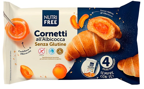 NUTRIFREE CORNETTI ALBICOCCA 4X60 G - Farma Nice