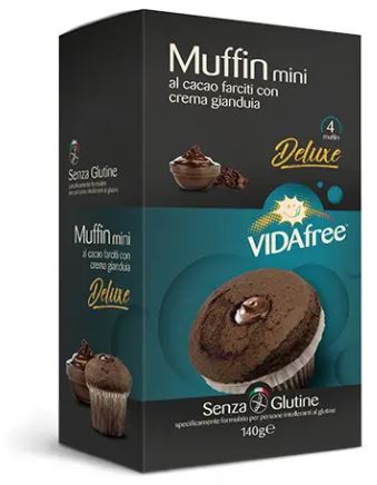 VIDAFREE MINIMUFFIN CREMA GIANDUIA 140 G - Farma Nice