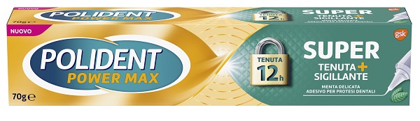 POLIDENT SUPER TENUTA+SIGILLANTE MENTA DELICATA ADESIVO PROTESI DENTALE 70 G - Farma Nice