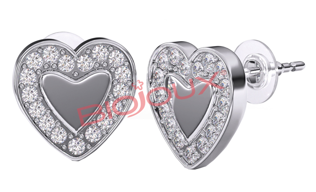 BJT249 ORECCHINO LOVE ME HEART - Farma Nice