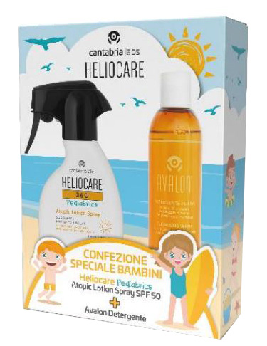 HELIOCARE 360 PEDIATRICS ATOPIC LOTION 250 ML + AVALON DETERGENTE FLUIDO 250 ML - Farma Nice