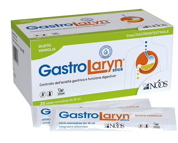 GASTROLARYN 20 STICK DA 15 ML GUSTO VANIGLIA SENZA GLUTINE SENZA LATTOSIO - Farma Nice