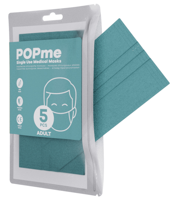 POPME MASCHERINA CHIRURGICA TIPO IIR OCEAN BUSTA 5 PEZZI - Farma Nice