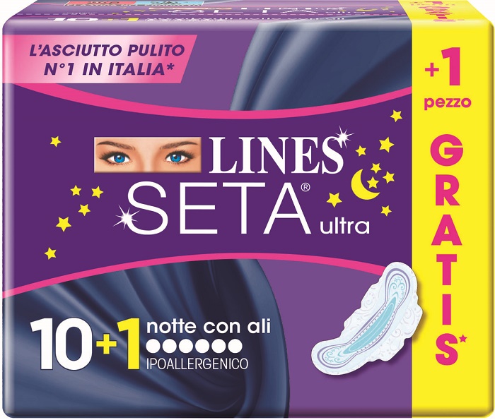 LINES SETA ULTRA NOTTE 10+1 GRATIS - Farma Nice