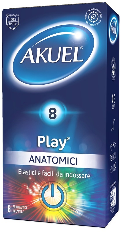 PROFILATTICO AKUEL PLAY ANATOMICO 8 PEZZI - Farma Nice