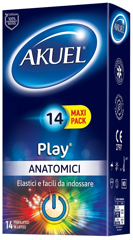 PROFILATTICO AKUEL PLAY ANATOMICO 14 PEZZI - Farma Nice