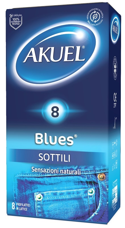 PROFILATTICO AKUEL BLUES SOTTILE 8 PEZZI - Farma Nice