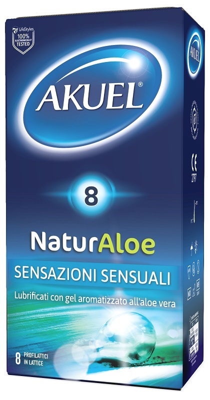 PROFILATTICO NATURALOE LUBRIFICATO CON ALOE VERA 8 PEZZI - Farma Nice